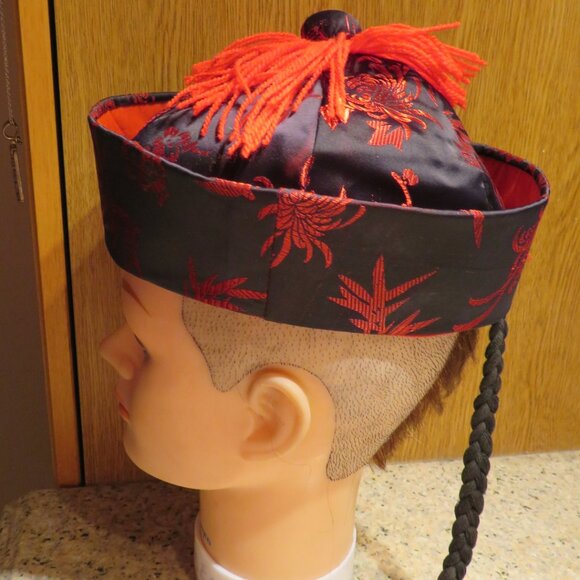 Child's Oriental Chinese Style Costume Hat Halloween Dress Up (K516) - Picture 2 of 6